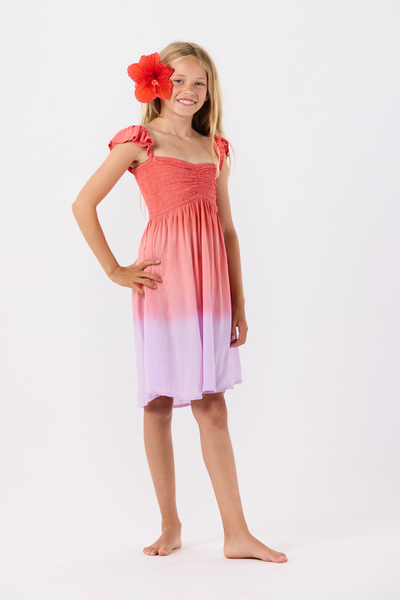 Girls' Hollie Dress in Rosie Violet