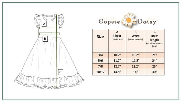 Gingham Check Daisy Ruffle Twirl Spring Dress