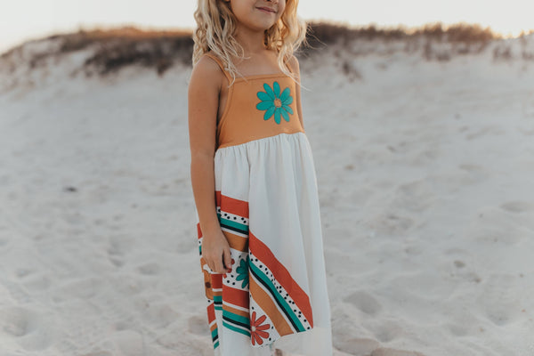 Mustard Flower Rainbow High Lo Dress