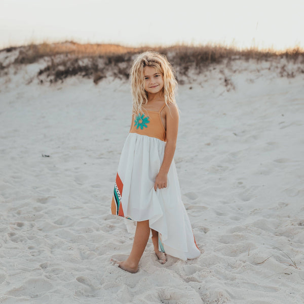 Mustard Flower Rainbow High Lo Dress