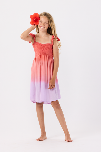 Girls' Hollie Dress in Rosie Violet