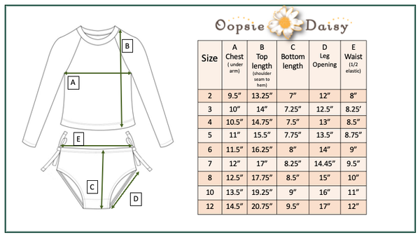Pastel Star Fish Long Sleeve Ruffle Rash Guard Swimsuit