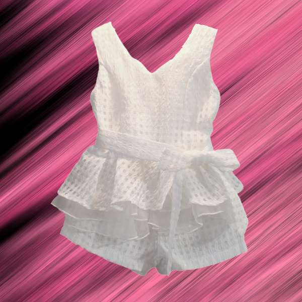 The Dorinda Dressy Linen Peplum Outfit