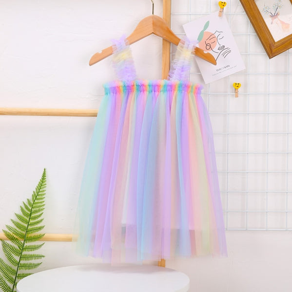 The Sasha Rainbow Tulle Dress