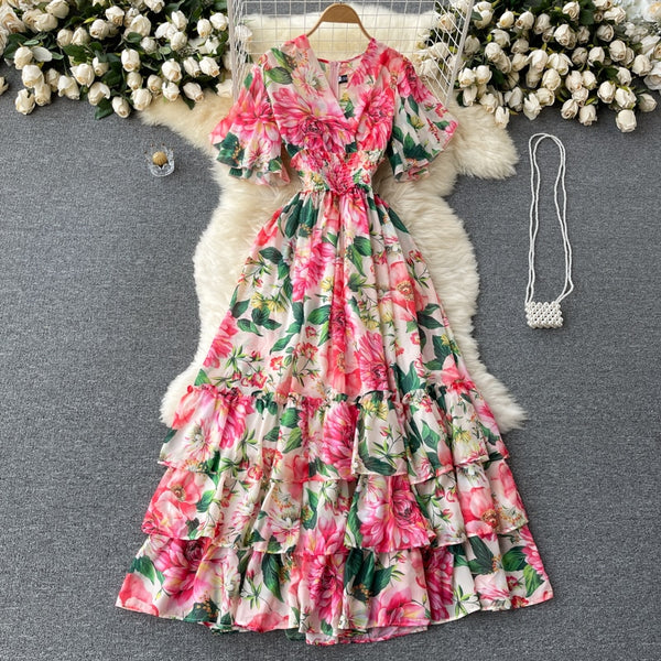 The Hera Floral Maxi Dress for Women-EXTENDED SIZES