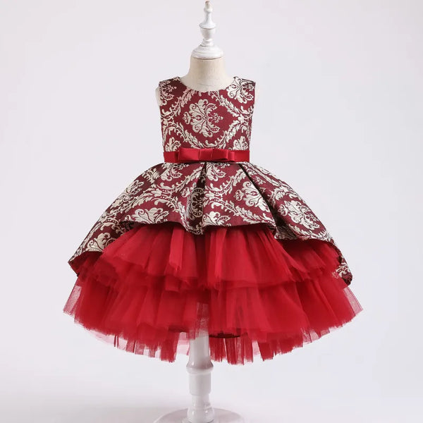 The Kyler Brocade Tulle Party Dress