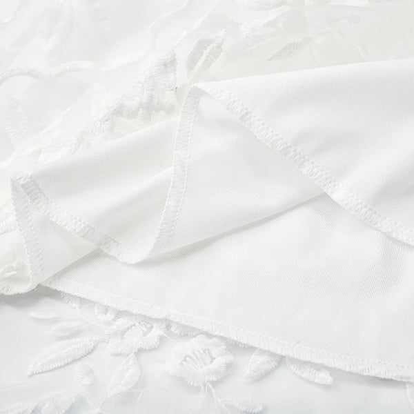 The Genevieve White Halter Lace Dress for Women