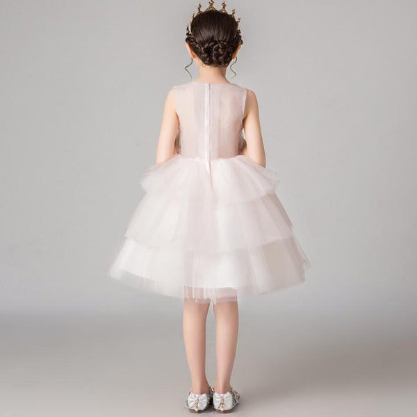 The Ilaria White Sequin Princess Dress
