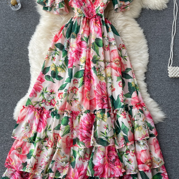 The Hera Floral Maxi Dress for Women-EXTENDED SIZES
