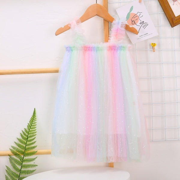 The Sasha Rainbow Tulle Dress