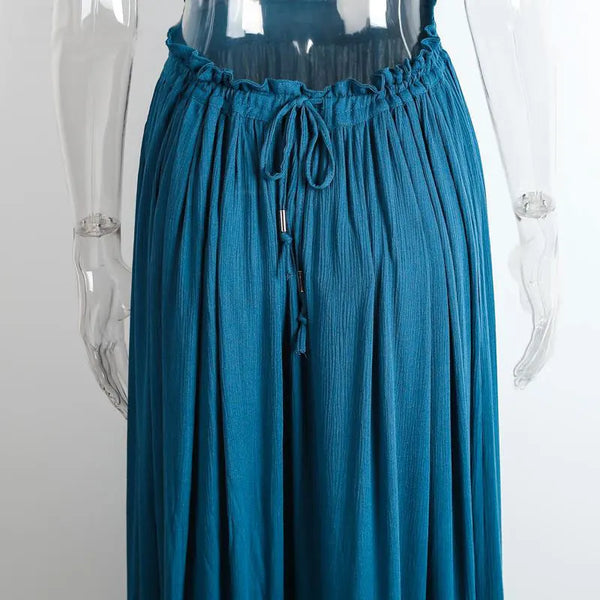 The Tasia Strappy-Back Halter Maxi