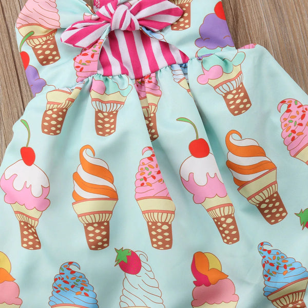Summer Sundae Strappy Sundress for Toddler & Little Girls