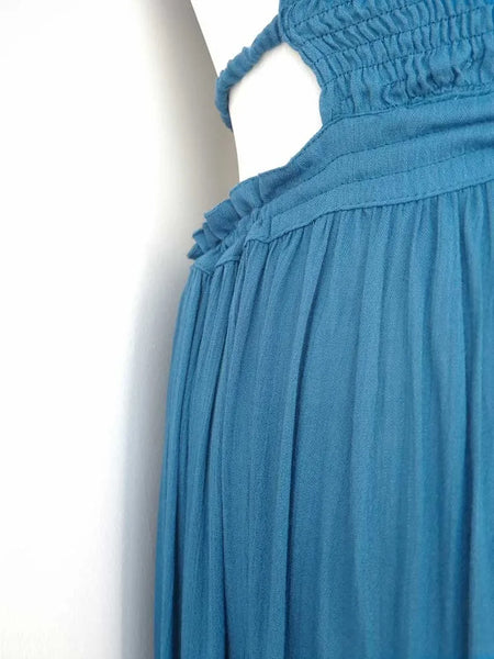 The Tasia Strappy-Back Halter Maxi