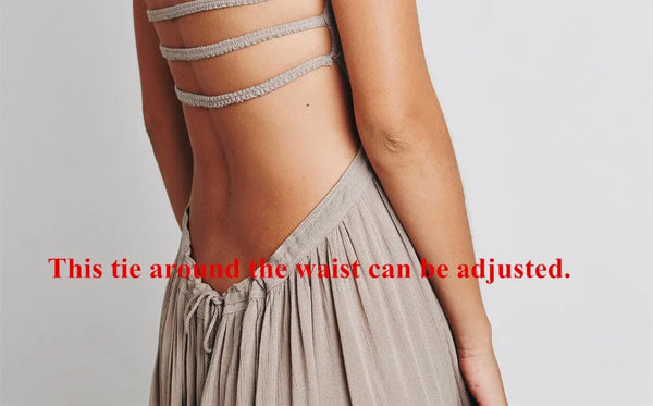 The Tasia Strappy-Back Halter Maxi
