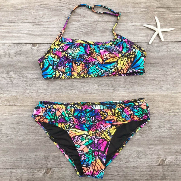 The Vivid Butterfly Wings Two Piece for Tween Girls