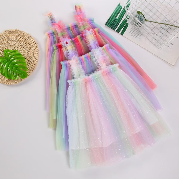 The Sasha Rainbow Tulle Dress
