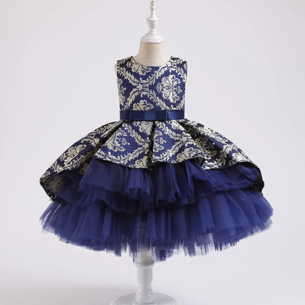 The Kyler Brocade Tulle Party Dress
