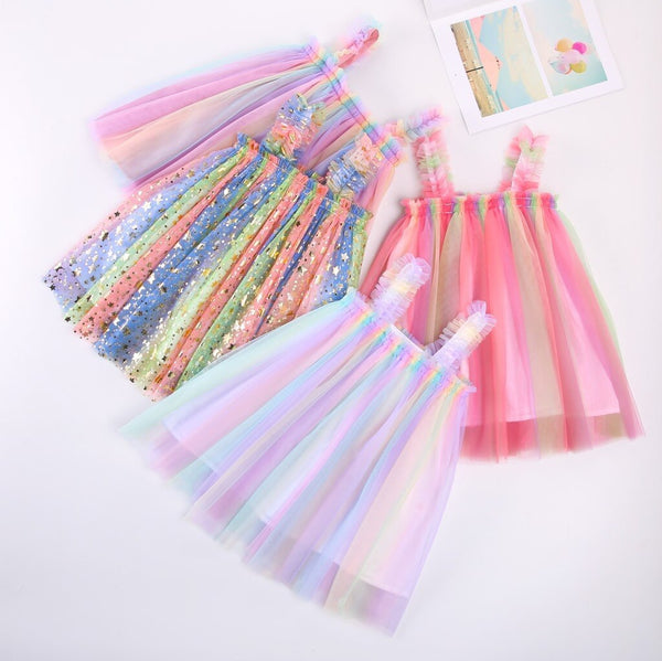 The Sasha Rainbow Tulle Dress