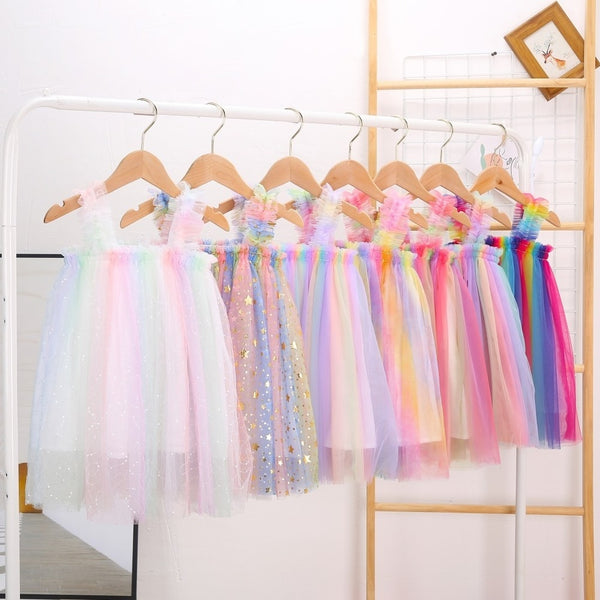 The Sasha Rainbow Tulle Dress