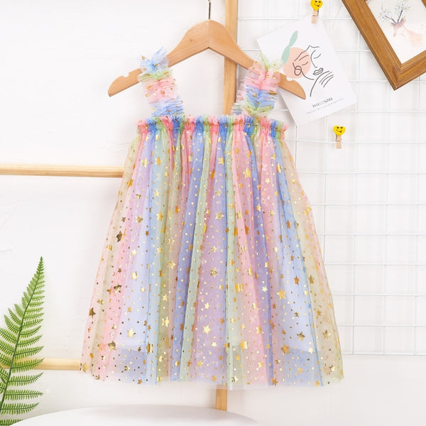 The Sasha Rainbow Tulle Dress