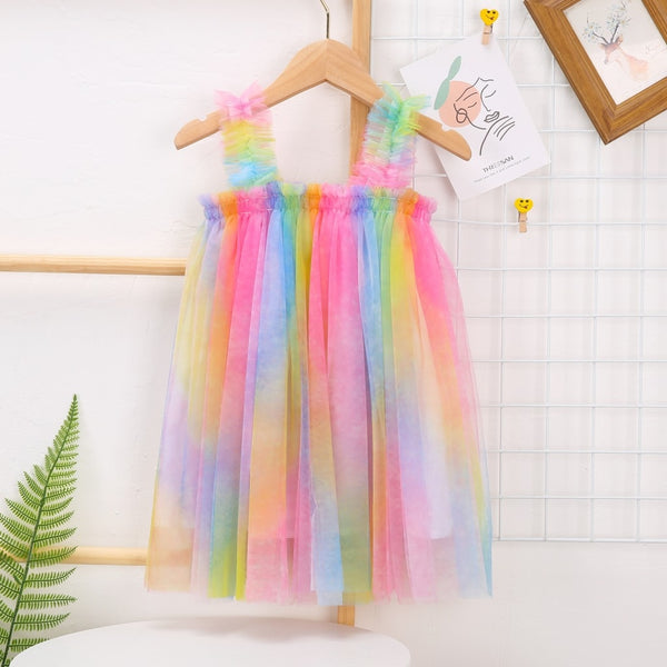 The Sasha Rainbow Tulle Dress