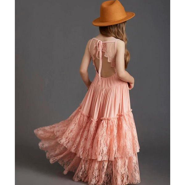 The Merida Sleeveless Lace Maxi Dress