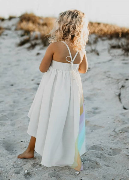 Pastel Rainbow Hi-Lo Dress