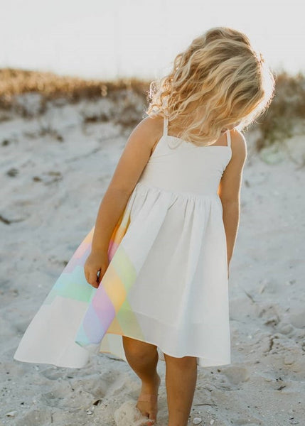 Pastel Rainbow Hi-Lo Dress
