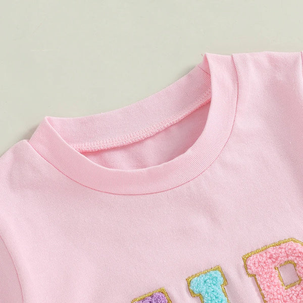 "Hip Hop" Pastel Rainbow Outfit for Toddlers & Little Girls