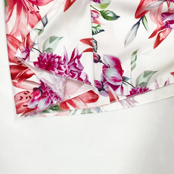 The Michelle Floral Maxi Skirt and Crop Top Set for Women