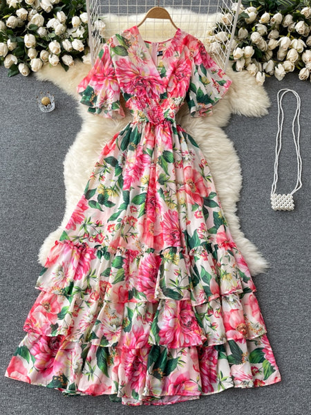 The Hera Floral Maxi Dress for Women-EXTENDED SIZES