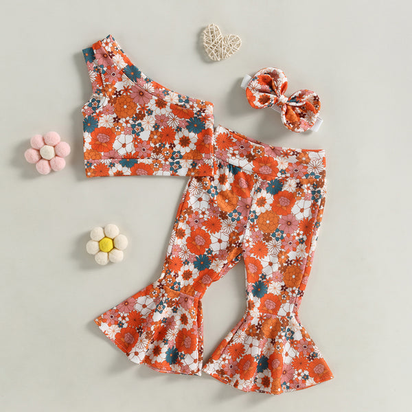 Groovy Baby Floral Outfit for Baby, Toddler & Little Girls