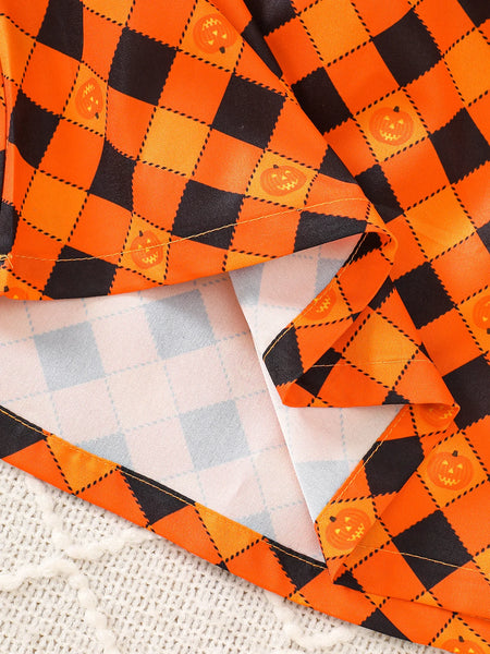 Sassy Pumpkin Twirl Dress for Girls