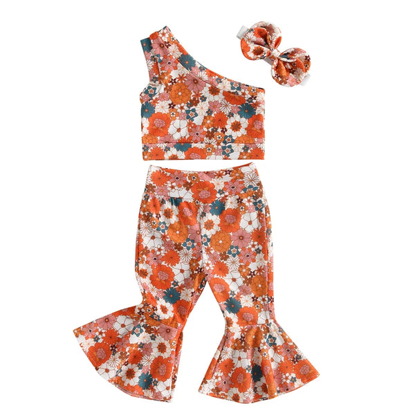Groovy Baby Floral Outfit for Baby, Toddler & Little Girls
