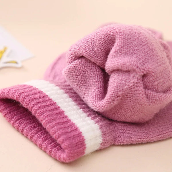 The Happy Unicorn Pom-Pom Beanie & Gloves Set