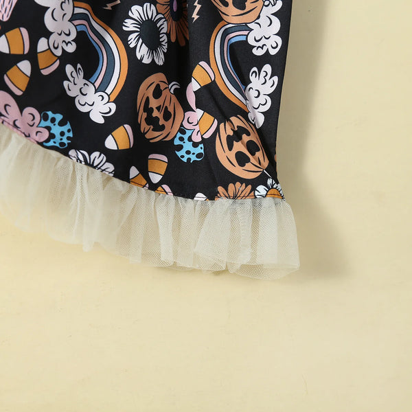 The Halloween Pinafore Dress for Little Girls