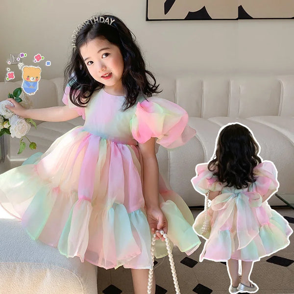 The Cotton Candy Dress for Little Girls