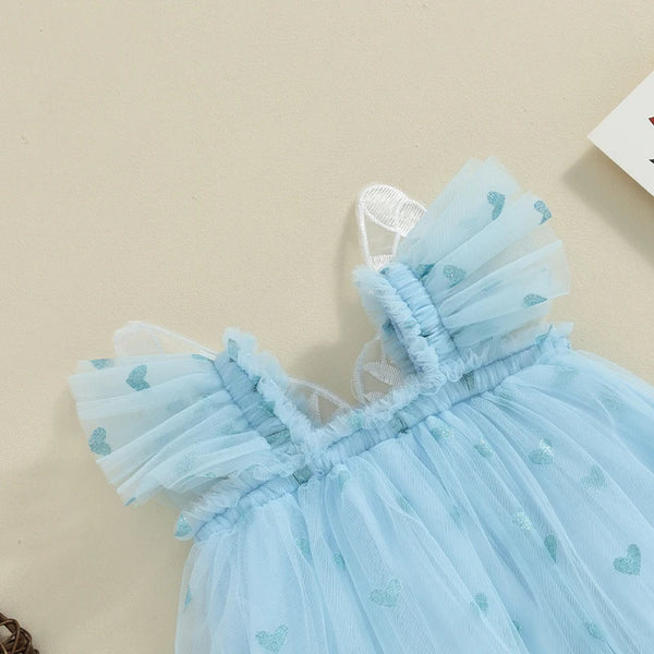 Baby Butterfly Wings Mini Hearts Dress for Baby & Little Girls