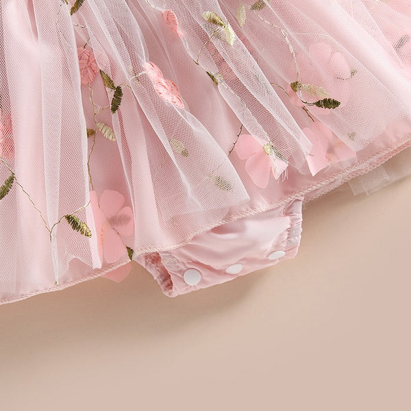 The Harmony Heart Floral Romper Dress