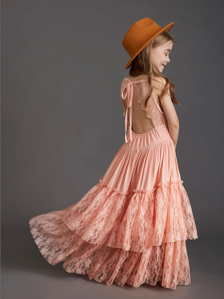 The Merida Sleeveless Lace Maxi Dress