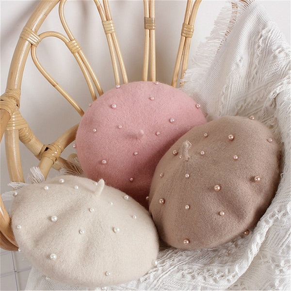 Pearl Beret for Little Girls