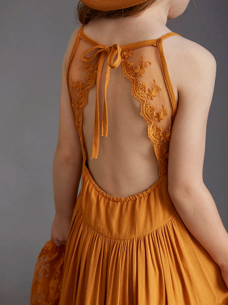 The Merida Sleeveless Lace Maxi Dress