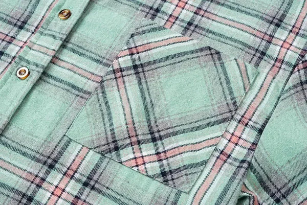 The Cher Plaid Lightweight Hooded Shacket for Women & Teens