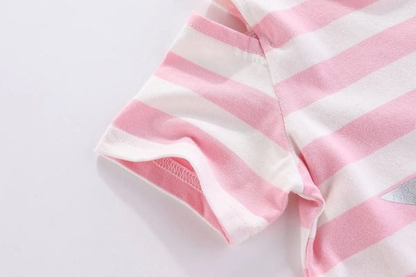 The Star & Stripes Shoulder Cut-Out Lounge Outfit for Girls