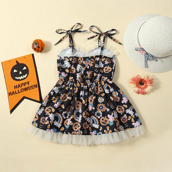 The Halloween Pinafore Dress for Little Girls