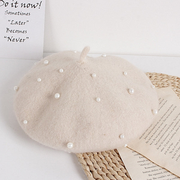 Pearl Beret for Little Girls