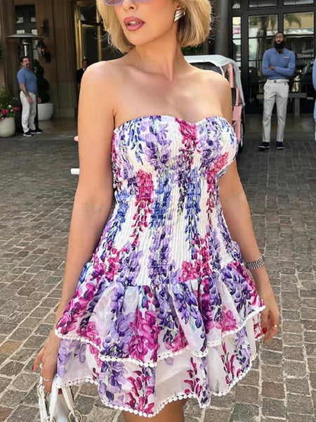 Lilac Bunches Party Dress