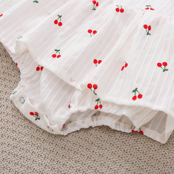 The Isla Cherry Romper Dress