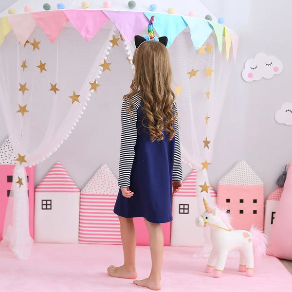 The Unicorn Princess Striped Shift Dress