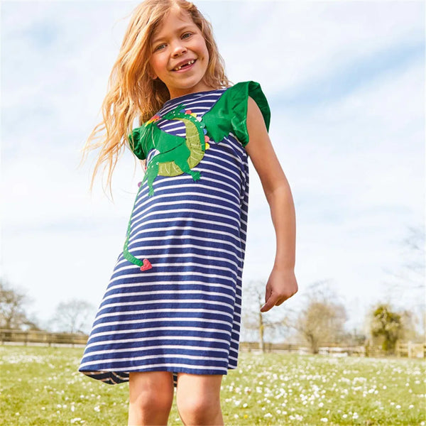 Dragonheart Blue Striped Shift Dress